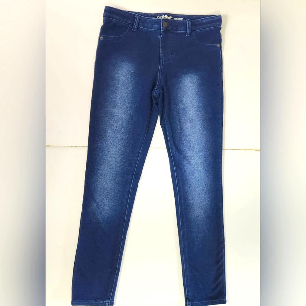 🩷Cat & Jack Blue Girl's Jeggings Size: 14/16